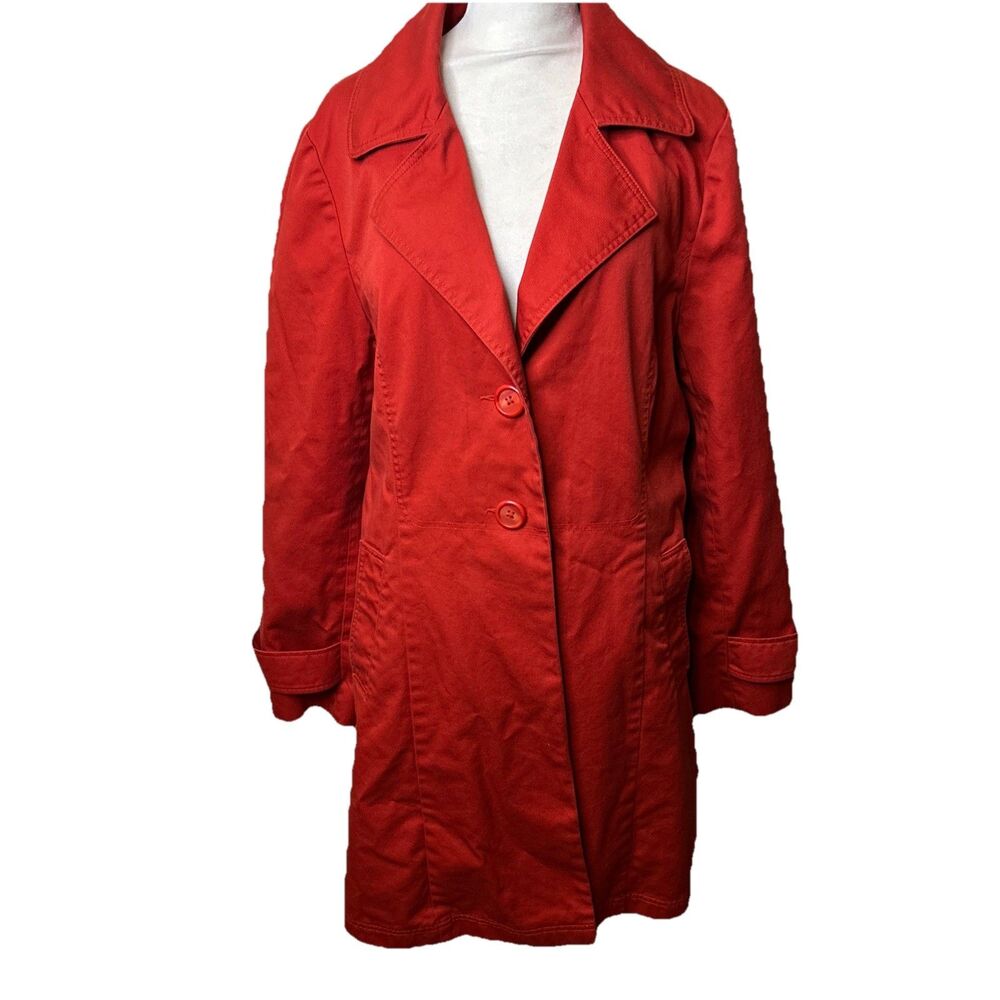 Mossimo Womens Coat Jacket Lightweight Car Coat Style Long Sleeve Size XXL
